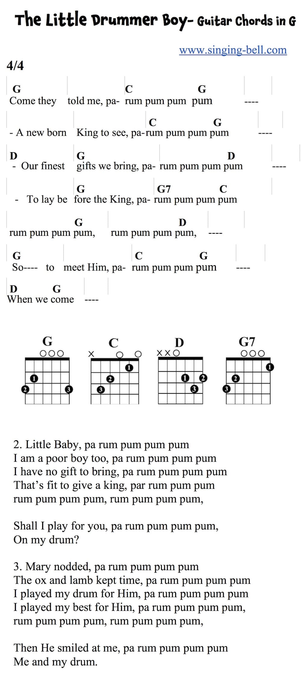 18 easy christmas songs on the guitar with chords and tabs